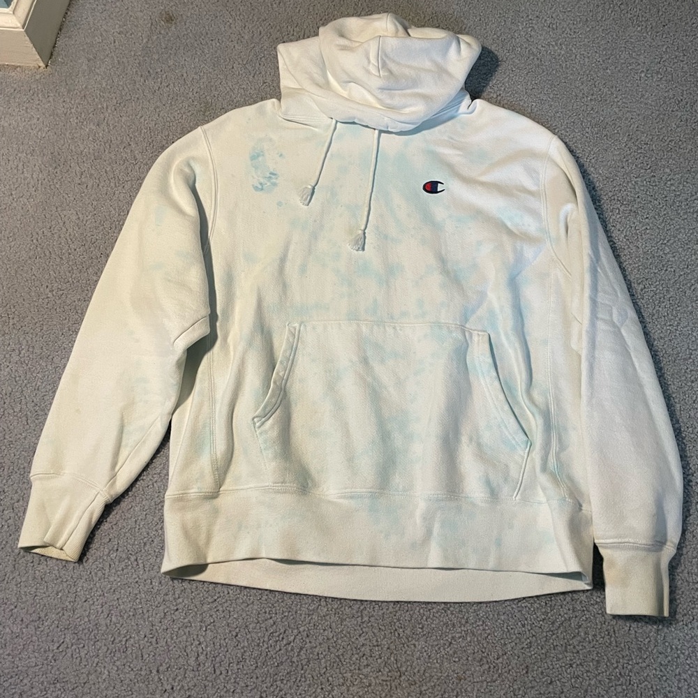 Tie Dye Champion Hoodie Large